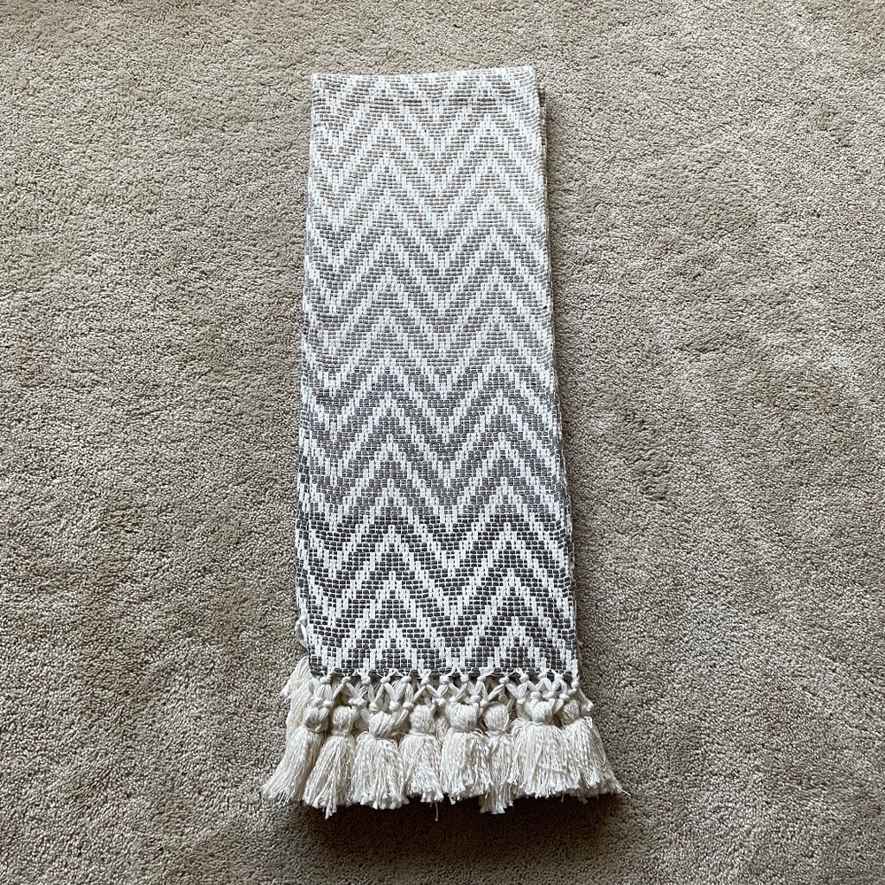 Kirkland’s Chevron Tassel Blanket
